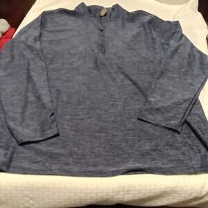 Women's Bit and Beidle 3/4 Zip 1 XL Blue Pullover Long Sleeve Shirt Casual